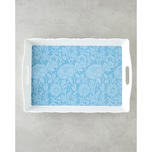 Flowery Melamin Tepsi 46X32 cm Renkli