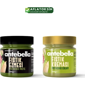 Antep Fıstık Kreması 200 g + Antep Fıstık Ezmesi 200 g