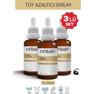Karınca Yumurtası Yağı Tüy Azaltıcı Nemlendirici Serum 3'lü Süper Set 30 ml