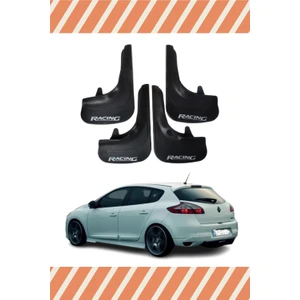 Heda Tex Renault Megane 3 Hb 2010-2016 Racing Yazılı 4'lü Tozluk Çamurluk Paçalık