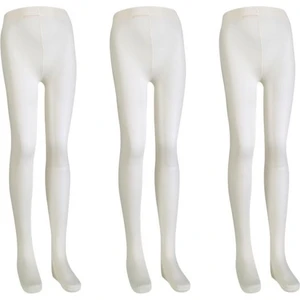 Kız Çocuk 3lü Düz 40 Den Mikro Külotlu Mus Çorap ONL-02629