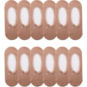 Kadın File 12LI Dantelli Babet Çorap Ten ONL-02508