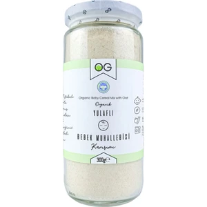 OG natural Organik Yulaflı Bebek Muhallebisi Karışımı 300 GR +6 Ay