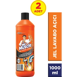 Mr Muscle Lavabo Açıcı 1000 ml 2'li