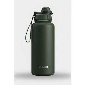 1 Hand Leak-Proof Sızdırmaz Çelik Termos 1000 Ml Green St-215