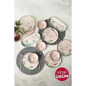Pink Woods Kahvaltı Takımı 12 Parça 6 Kişilik 22639-41
