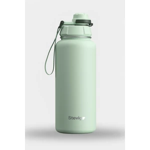 1 Hand Leak-Proof Sızdırmaz Çelik Termos 1000 Ml Smoke Green St-218
