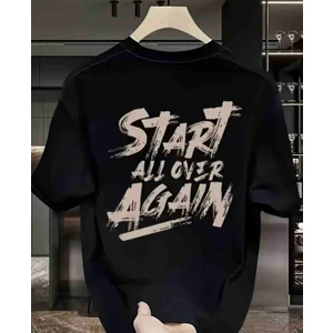 Panda Baskı Tekstil Start Baskılı Özel Tasarım Oversize Tshirt