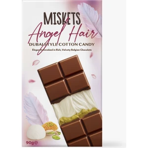 Dubai Çikolatası Angel Hair A. Fıstıklı Pişmaniye Dolgulu Beyaz Tablet Çikolata 90 gr