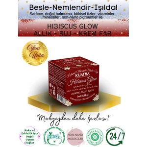 Hibiscus Glow Besleyici, Nemlendirici Allık Ruj Göz Farı Doğal Içerik