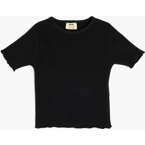 Bisiklet Yaka Kısa Kollu Pamuklu Basic Tişört