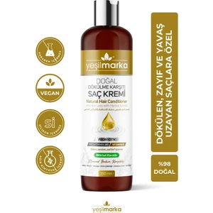 Doğal Dökülme Karşıtı Saç Kremi -Hızlı Saç Uzatan Formül -Bitkisel Keratin -Probiyotikli