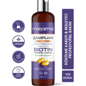 Profesyonel Bakım Şampuanı – Biotin + Ginseng + Kafein 400 ml 8682022620538