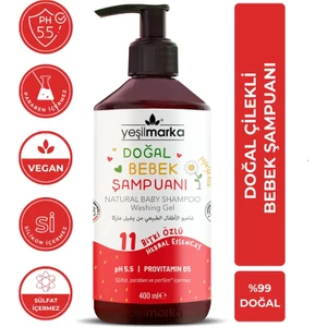 Doğal Bebek Şampuanı Çilekli 400ML
