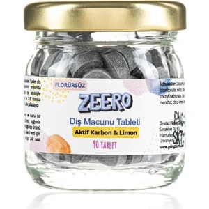 Going Zeero Diş Macunu Tableti - Aktif Karbon & Limon - Florürsüz Diş Macunu