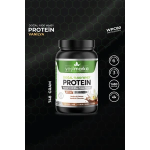 Doğal Whey Protein Tozu - Vanilya / Kakao 748 gr