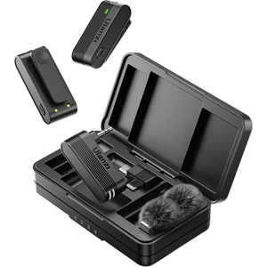 A100 Iki Kişilik Kablosuz Yaka Mikrofon Seti (Type-C ve 3.5mm Trs)