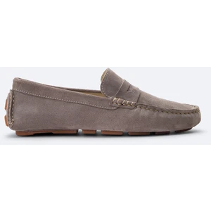 Erkek Vizon %100 Süet Loafer Ayakkabı B008001
