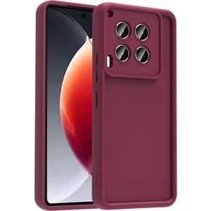 Tecno Camon 30 Kılıf Kamera Korumalı Sys Ananas Kapak - Mürdüm