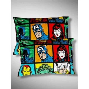 Out Marvel Baskılı % 100 Pamuk Kumaş 2 Adet Yastık Kılıfı 50X70 cm