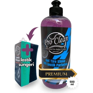 Lastik Parlatıcı Jel Premium 500ML Ve Lastik Süngeri