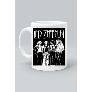 Olympus Plus Rock Müzk Grup LED Zeppelin Logo Baskılı Beyaz Kupa Bardak