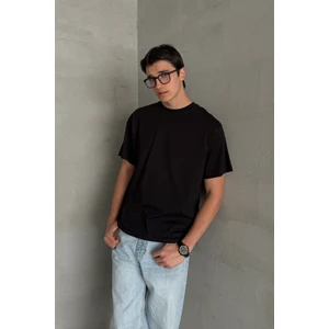  Erkek %100 Pamuk Oversize Basic T-Shirt