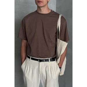  Erkek %100 Pamuk Oversize Basic T-Shirt