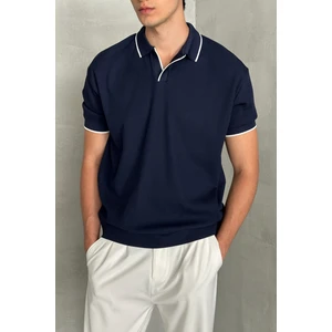 Erkek Oversize Polo Yaka Triko T-Shirt