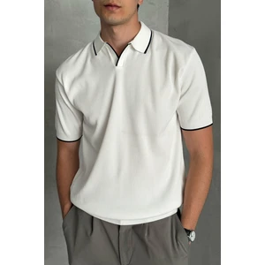 Erkek Oversize Polo Yaka Triko T-Shirt