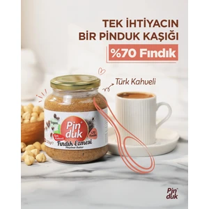 Türk Kahveli Fındık Ezmesi (%70 Fındık), Vegan, Palm Yağı Yok 320 gr