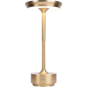 CT-8438 Toronto Gold Şarjlı Masa Lambası Aydınlatma Dokunmatik Dimmer 3 Farkli Renk Ayari Işık Lamba Ofis Çalışma