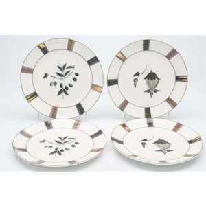 Mikasa Moor Rusty Black 4'lü Pasta Tabağı 20CM