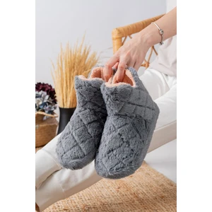 Kadın Panduf Ev Botu Ev Ayakkabısı Kalın Hafif Taban