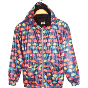 Mommo Kids Rüzgarlık Şemsiye Desenli Kapüşonlu