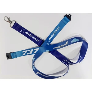737 Boeing Uçak Baskılı Boyun Ipi