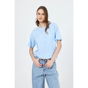 Mavi Bisiklet Yaka %100 Pamuk Relaxed Fit Tişört 2142M