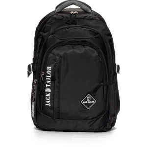 Go Veform Tablet ve Laptop Bölmeli Çok Cepli Su Geçirmez Okul Çantası Lise ve Ortaokul JT60020 Siyah