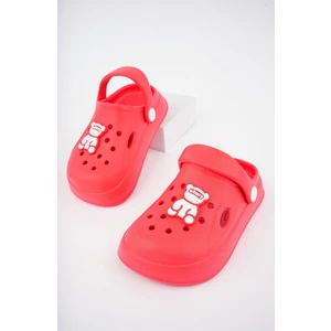 Unisex Çocuk Figürlü Sticker Sandalet Eğlenceli Tasarım Rahat ve Esnek Taban