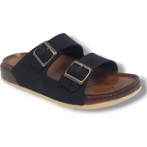 Witta 55201-25 Deri Çift Bant Anatomik Terlik 36-40