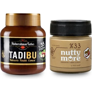 Nutty More Tadıbu 330 gr & Nutty More %33 Fındık Parçacıklı Fındık Ezmesi 200 gr