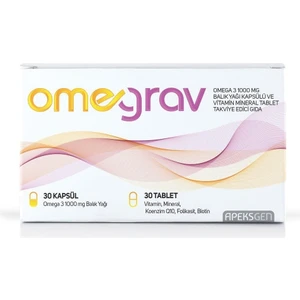 Omega 3 1000 mg Balık Yağı Kapsülü ve Vitamin Mineral İçeren Tablet