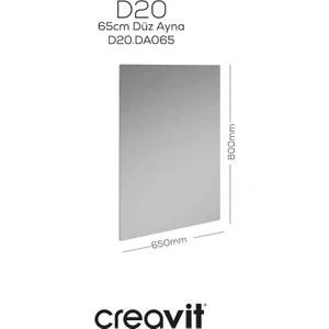 D20 65 cm Düz Ayna