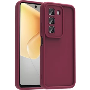 Infinix Hot 50 4g Kılıf Kamera Korumalı Alt Ananas Kapak - Mürdüm