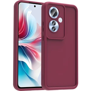 Alan Tech Reno 11F Kılıf Kamera Korumalı Alt Ananas Kapak - Mürdüm