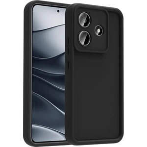 Alan Tech Xiaomi Redmi Note 14 Kılıf Kamera Korumalı Alt Ananas Kapak - Siyah