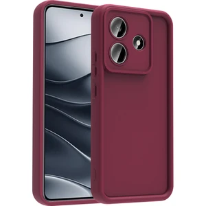 Alan Tech Xiaomi Redmi Note 14 Kılıf Kamera Korumalı Alt Ananas Kapak - Mürdüm