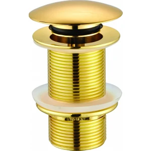 Lavabo Sifon Başlığı Pop-Up Taşmasız Altın