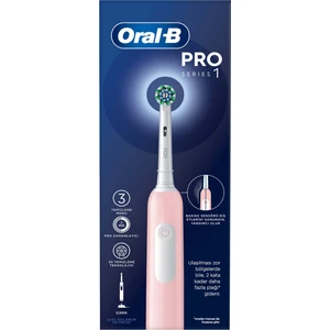 Pro Series 1 Pembe Elektrikli Diş Fırçası, 1 Diş Fırçası Başlığı, Braun Tasarımı