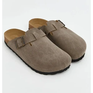 Mantar Tabanlı Boston Birkens Günlük Sabo 59463 Günlük Terlik